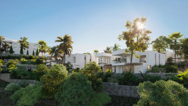 Imagen 5 de Contemporary Semi-Detached Villas in Santa Clara, Marbella with Swimming Pools and Golf Views