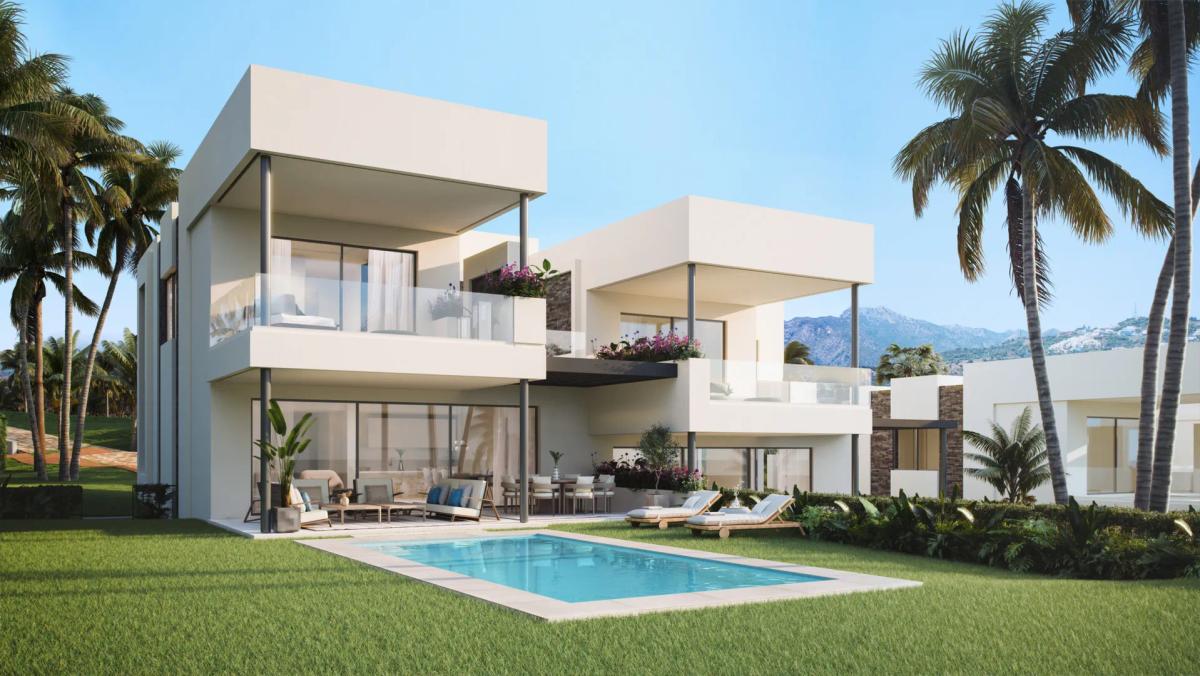 Imagen 1 de Contemporary Semi-Detached Villas in Santa Clara, Marbella with Swimming Pools and Golf Views