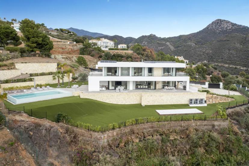 Contemporary villa with sea and mountain views image 0