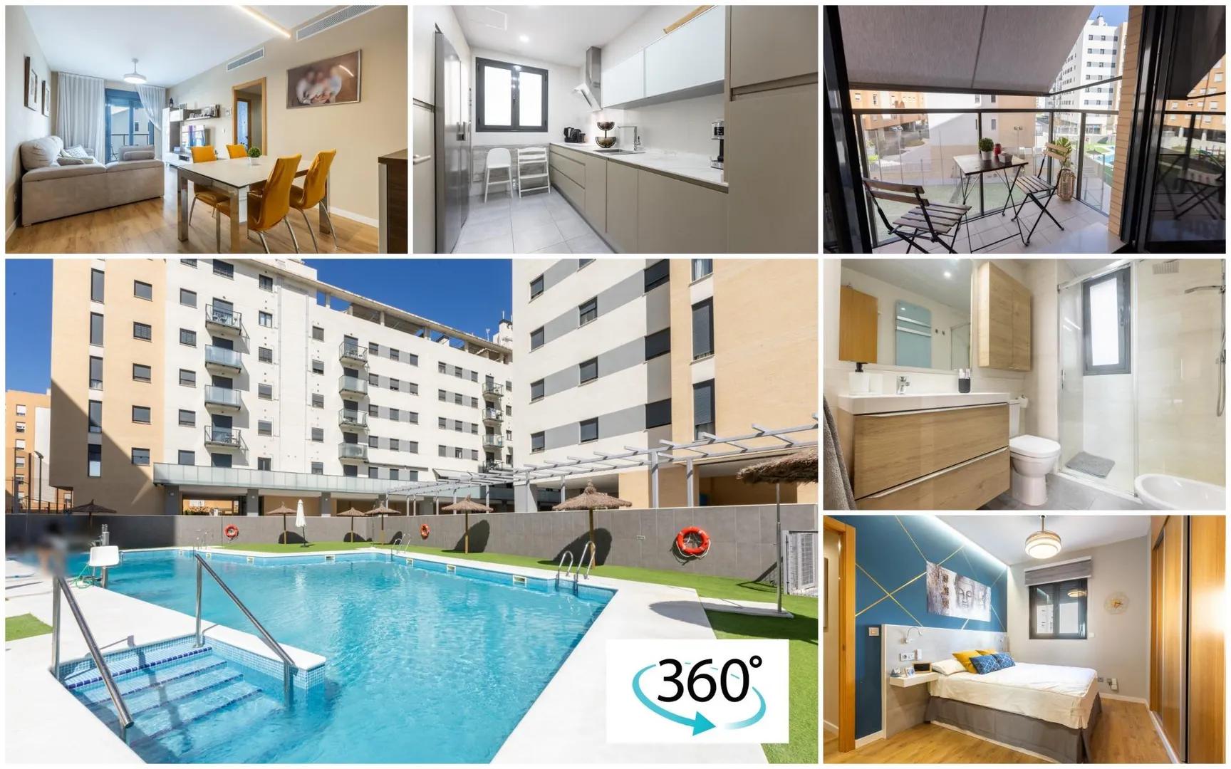 Your Almost New Apartment in Sevilla Este with Pool and Padel Court