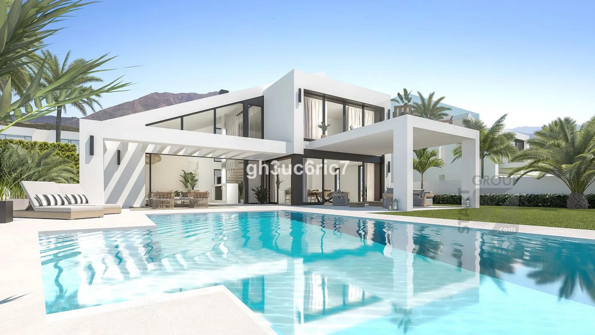 Lujosas villas mediterráneas en Los Roques con piscina privada y diseño arquitectónico espectacular