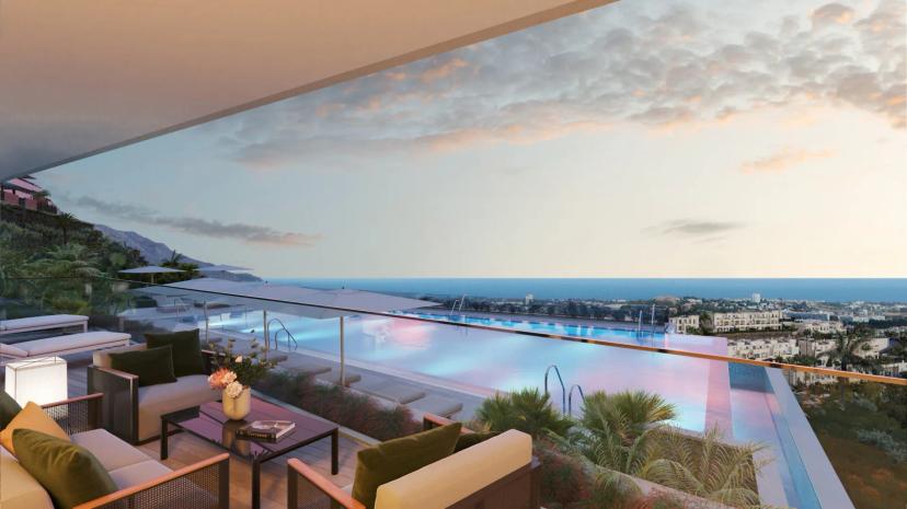 Luxury apartments in Benahavís with sea views